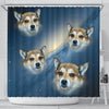 Norwegian Lundehund Print Shower Curtains-Free Shipping