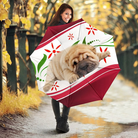 Shar Pei Dog Print Umbrellas