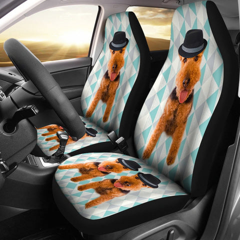Cute Welsh Terrier Print Car Seat Covers-Free Shipping