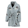 Korat Cat Print Women's Bath Robe-Free Shipping