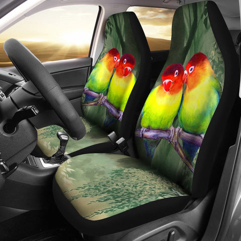 Cute Lovebird Print Car Seat Covers- Free Shipping