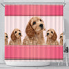 Cockapoo Dog Print Shower Curtain-Free Shipping