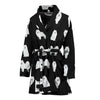 American Eskimo Dog Pattern Print Women's Bath Robe-Free Shipping