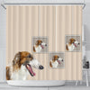 Borzoi Dog Print Shower Curtain-Free Shipping