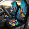 Gouldian Finch Bird Print Car Seat Covers-Free Shipping