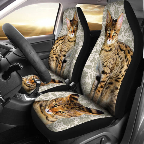 Savannah Cat Print Car Seat Covers- Free Shipping