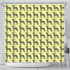 Chinese Crested Dog Pattern Print Shower Curtains-Free Shipping