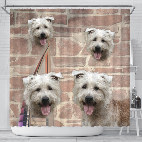 Lovely Glen of Imaal Terrier Print Shower Curtains-Free Shipping