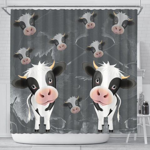 Cute Cow Print Shower Curtain-Free Shipping