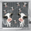 Cute Cow Print Shower Curtain-Free Shipping