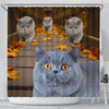Amazing British Shorthair Cats Shower Curtain-Free Shipping