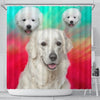 Kuvasz Dog Print Shower Curtain-Free Shipping