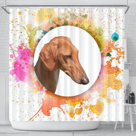 Azawakh Dog Print Shower Curtain-Free Shipping