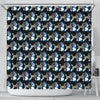 Poodle Dog Pattern Print Shower Curtains-Free Shipping
