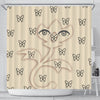 Butterfly Eyes Print Shower Curtain-Free Shipping