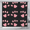 Cat Paws Print Shower Curtain-Free Shipping