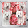 West Highland White Terrier Print Shower Curtains-Free Shipping