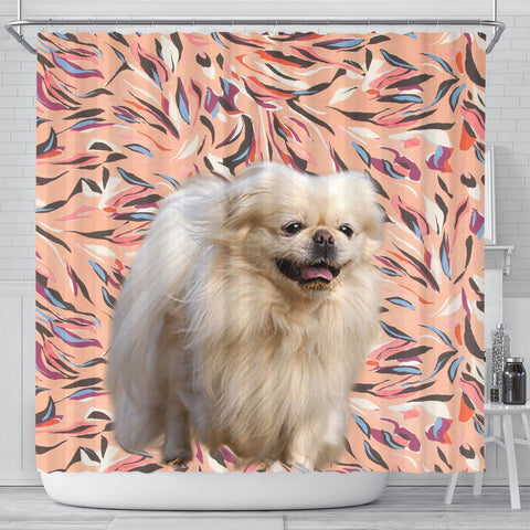 Pekingese Dog Print Shower Curtains-Free Shipping