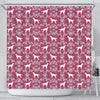 Irish Setter Dog Pattern Print Shower Curtains-Free Shipping