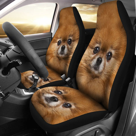Pomeranian Dog Print Car Seat Covers-Free Shipping