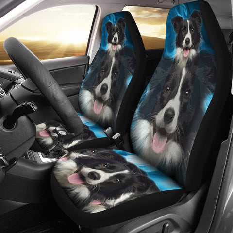 Border Collie Dog Print Car Seat Covers-Free Shipping