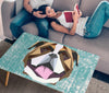 Bulldog Vector Art Print Rectangular Coffee Table