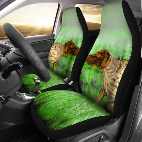 German Shorthaired (Pointer) Dog Print Car Seat Covers-Free Shipping