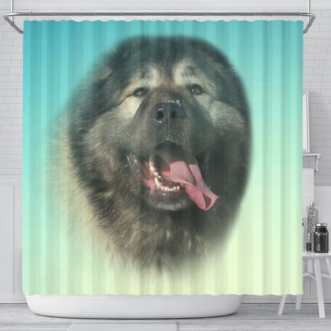 Caucasian Shepherd Dog Print Shower Curtain-Free Shipping