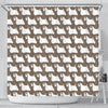 Sealyham Terrier Dog Pattern Print Shower Curtains-Free Shipping