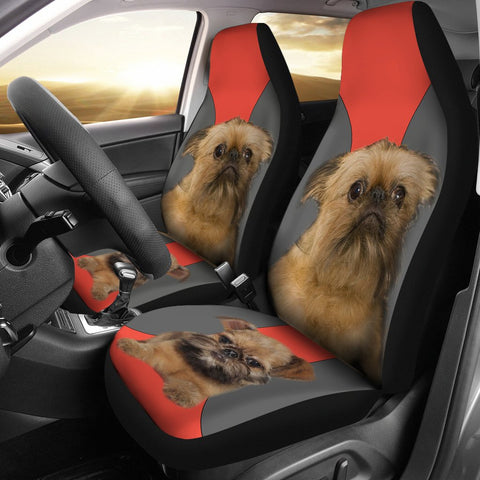 Brussels griffon Print Car Seat Covers- Free Shipping