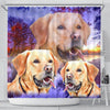 Labrador Retriever Print Shower Curtains-Free Shipping