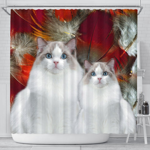 Ragdoll Dog Print Shower Curtains-Free Shipping