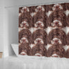 Lagotto Romagnolo Dog Print Shower Curtain-Free Shipping