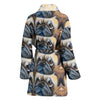 Amazing Pug Dog Print Women's Bath Robe-Free Shipping