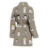 Pekingese Dog Pattern Print Women's Bath Rob-Free Shipping
