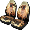 Bullmastiff Dog Print Car Seat Covers- Free Shipping