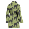 Bullmastiff Dog Pattern Print Women's Bath Robe-Free Shipping