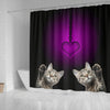 Dragon Li Cat Print Shower Curtain-Free Shipping