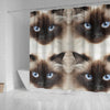 Himalayan Cat Print Shower Curtain-Free Shipping