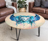 Cat Splash Art Print Circular Coffee Table