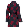 Nova Scotia Duck Tolling Retriever Patterns Print Women's Bath Robe-Free Shipping