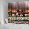 Amazing Horse Painting Print Shower Curtains-Free Shipping