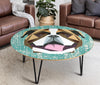 Bulldog Vector Art Print Circular Coffee Table