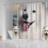Samoyed Dog Print Shower Curtains-Free Shipping