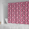Irish Setter Dog Pattern Print Shower Curtains-Free Shipping