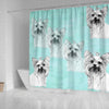 Yorkie Dog Sketch Print Shower Curtain-Free Shipping
