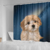 Cavapoo Puppy Print Shower Curtains-Free Shipping