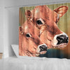 Jersey Cattle (Cow) Print Shower Curtain-Free Shipping
