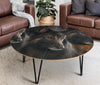 Belgian Tervuren Dog Print Circular Coffee Table