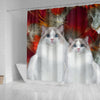 Ragdoll Dog Print Shower Curtains-Free Shipping